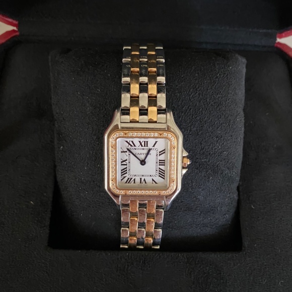 Cartier Panthere medium size, rose gold / white gold with Diamonds - Picture 4 of 4